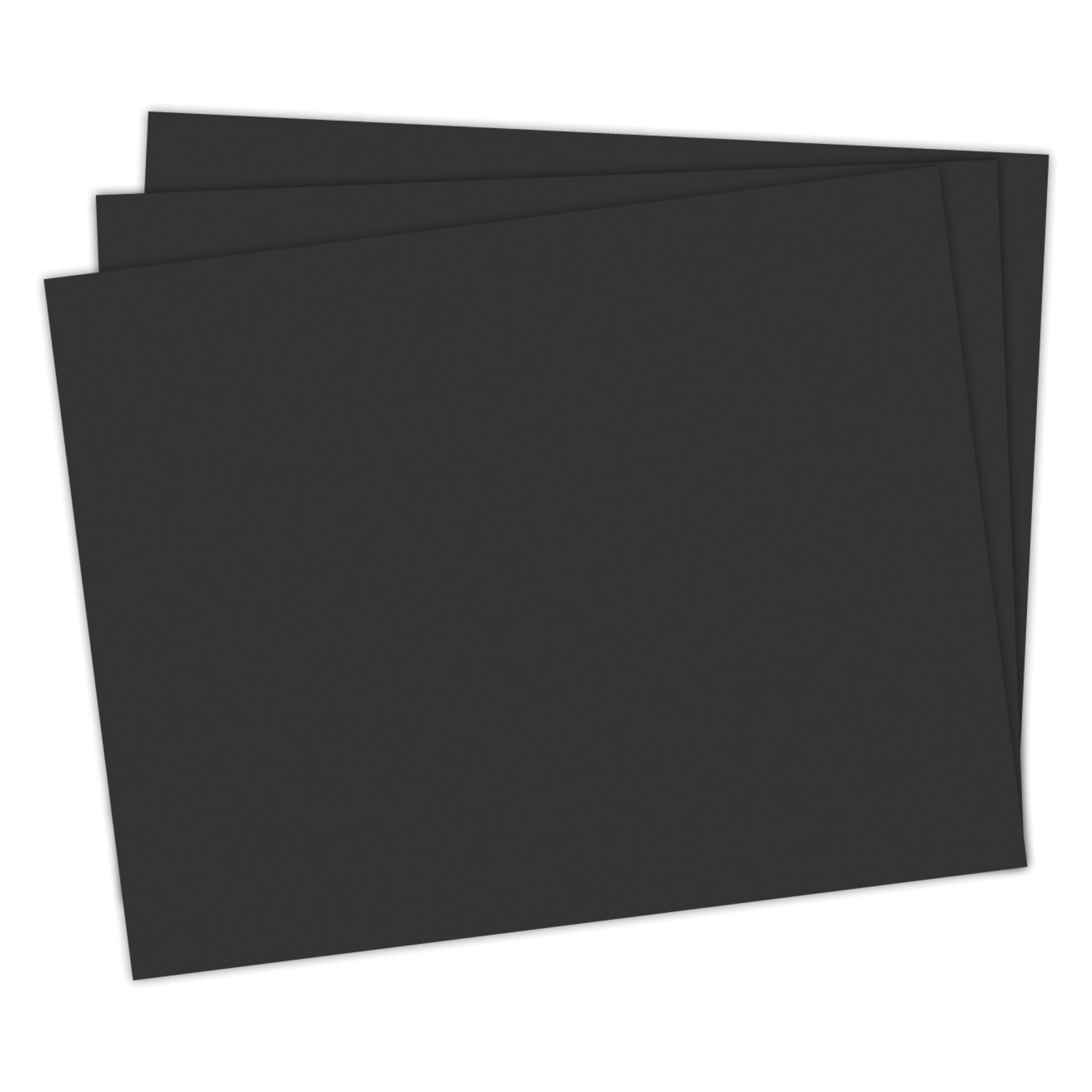 School Smart Railroad Board, 22 x 28 Inches, 4-Ply, Black, Pack of 25 